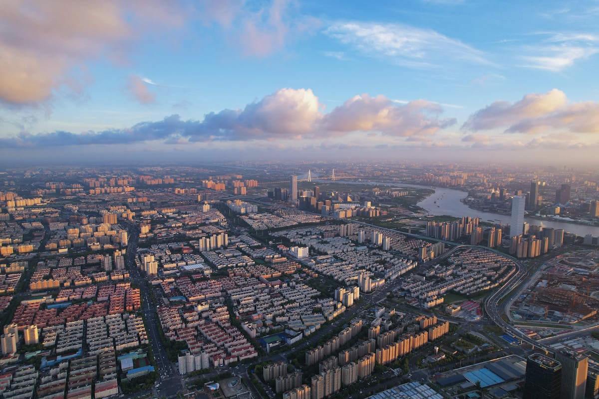 大連の港湾都市の風景